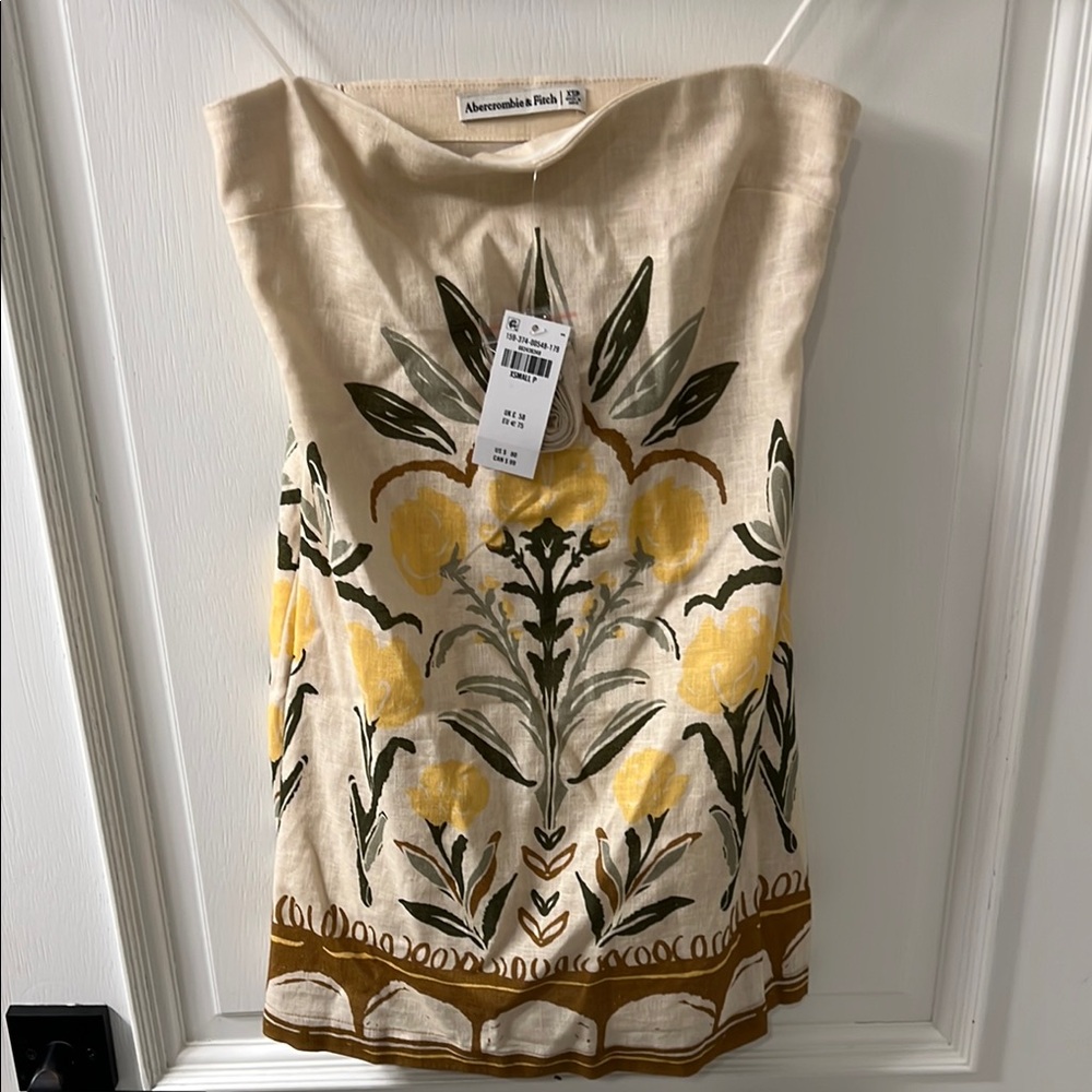Abercrombie & Fitch Yellow Floral Dress